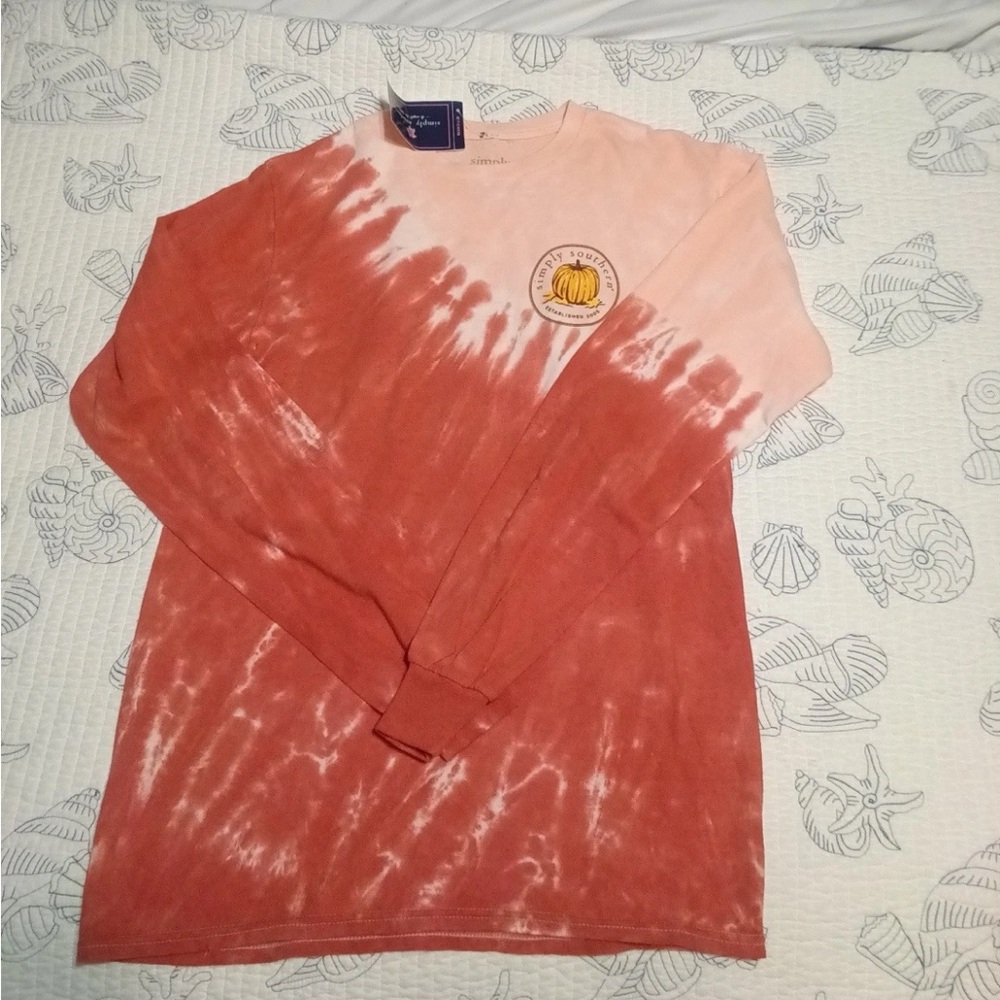 Simply Southern Long Sleeve Tees in Pink and Orange
